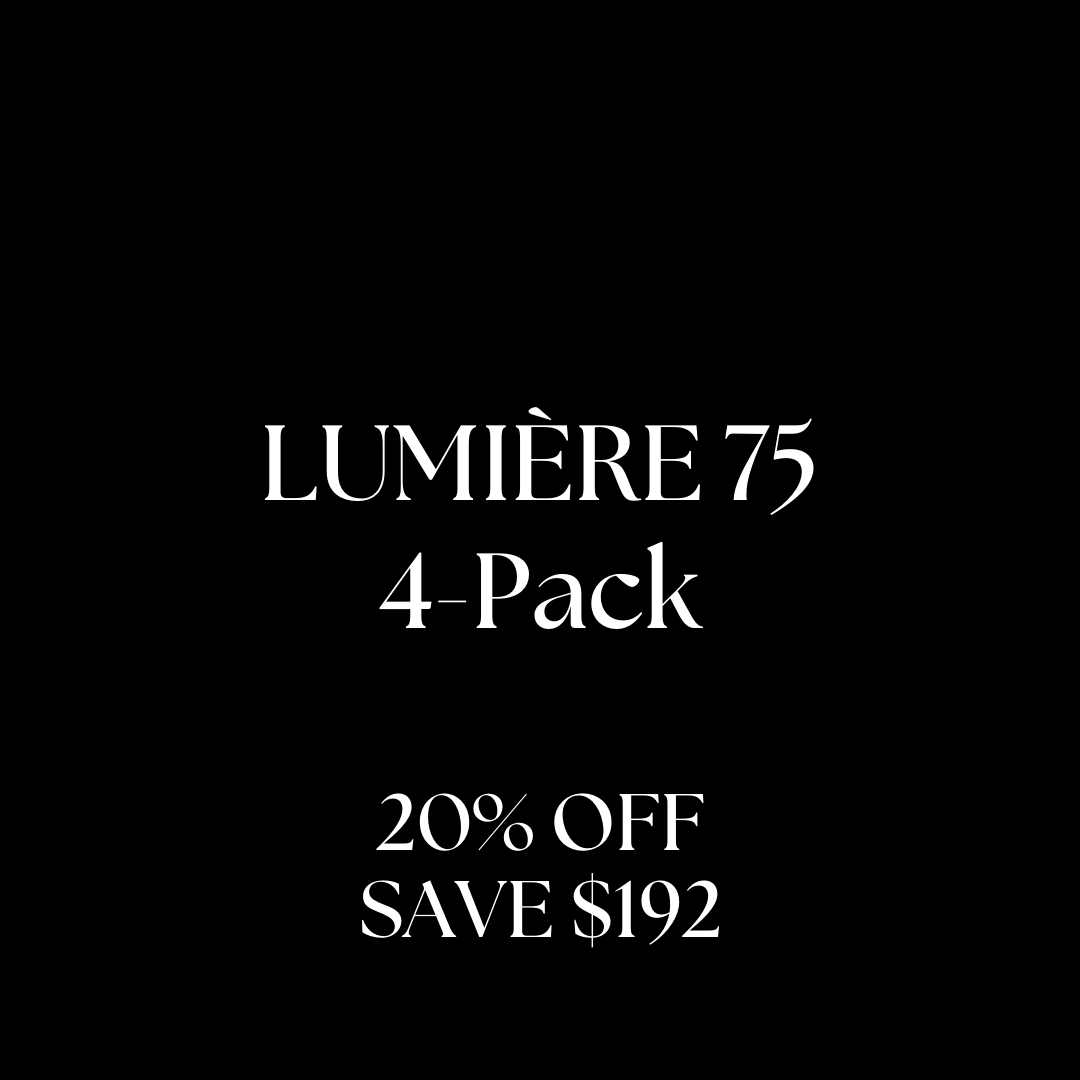 🖤 BLACK FRIDAY: Lumière 75 Facial | 4-Pack (20% OFF)