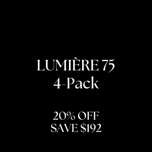 🖤 BLACK FRIDAY: Lumière 75 Facial | 4-Pack (20% OFF)