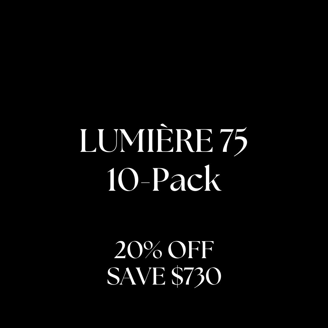 🖤 BLACK FRIDAY: Lumière 75 Facial | 10-Pack (20% OFF + BONUS Lymphatic Massage)